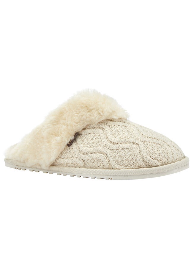 Caroline Scuff Slippers, IVORY, hi-res image number null
