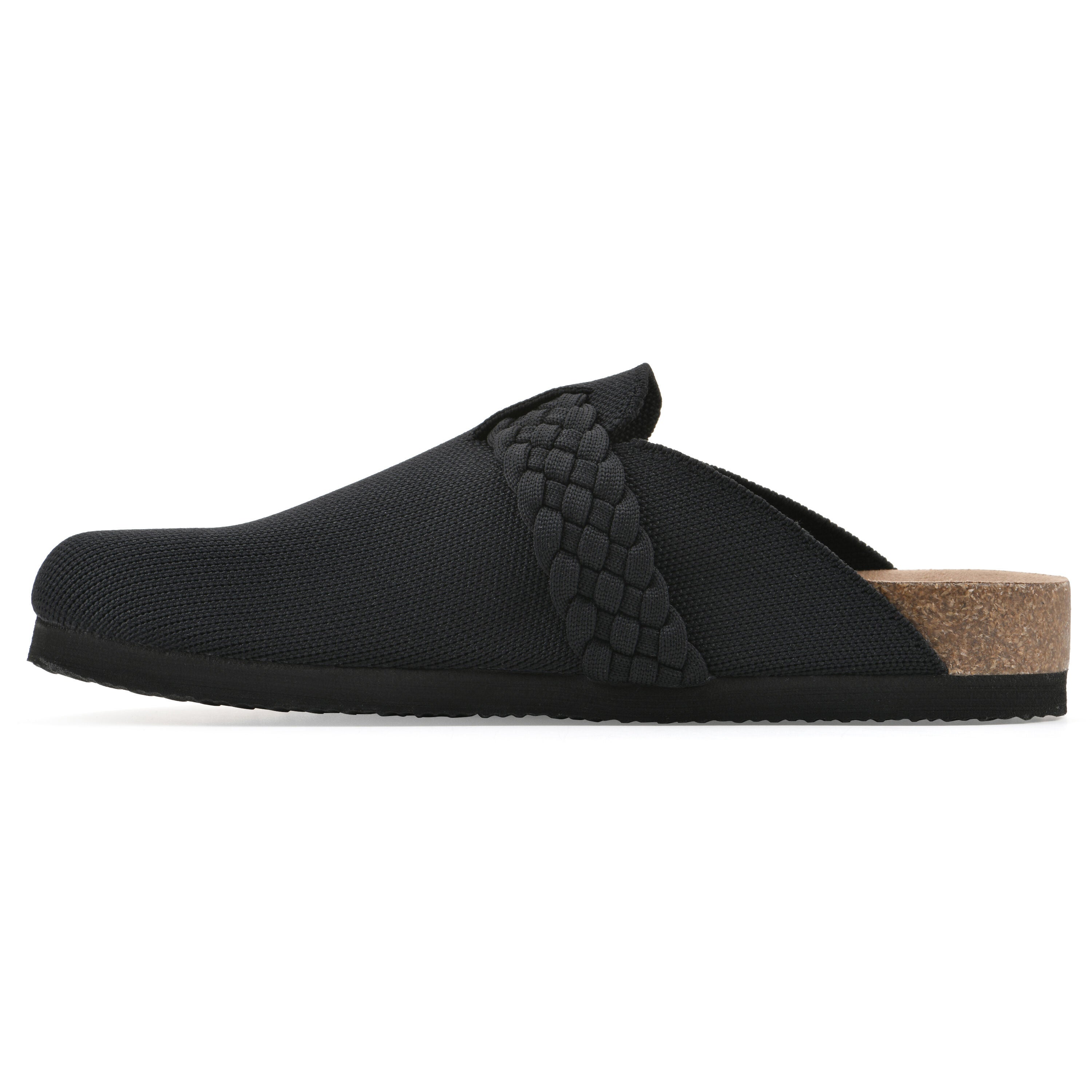 Bestie Footbeds Clog, BLACK FABRIC, alternate image number 3