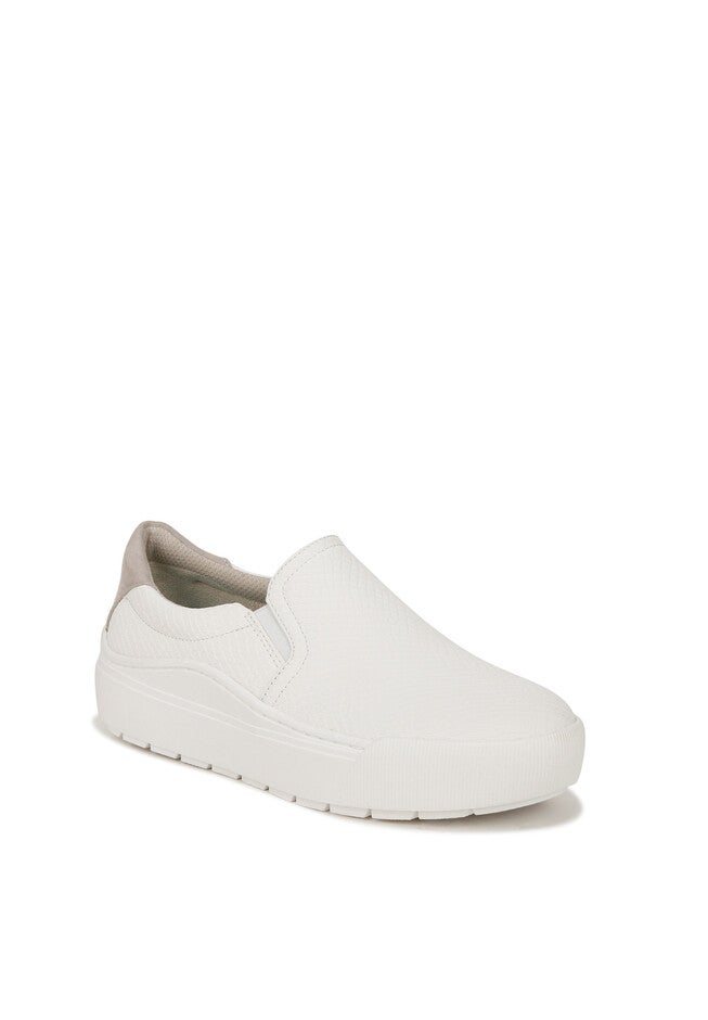 Time Off Slip On Sneaker, WHITE FAUX LEATHER, hi-res image number null