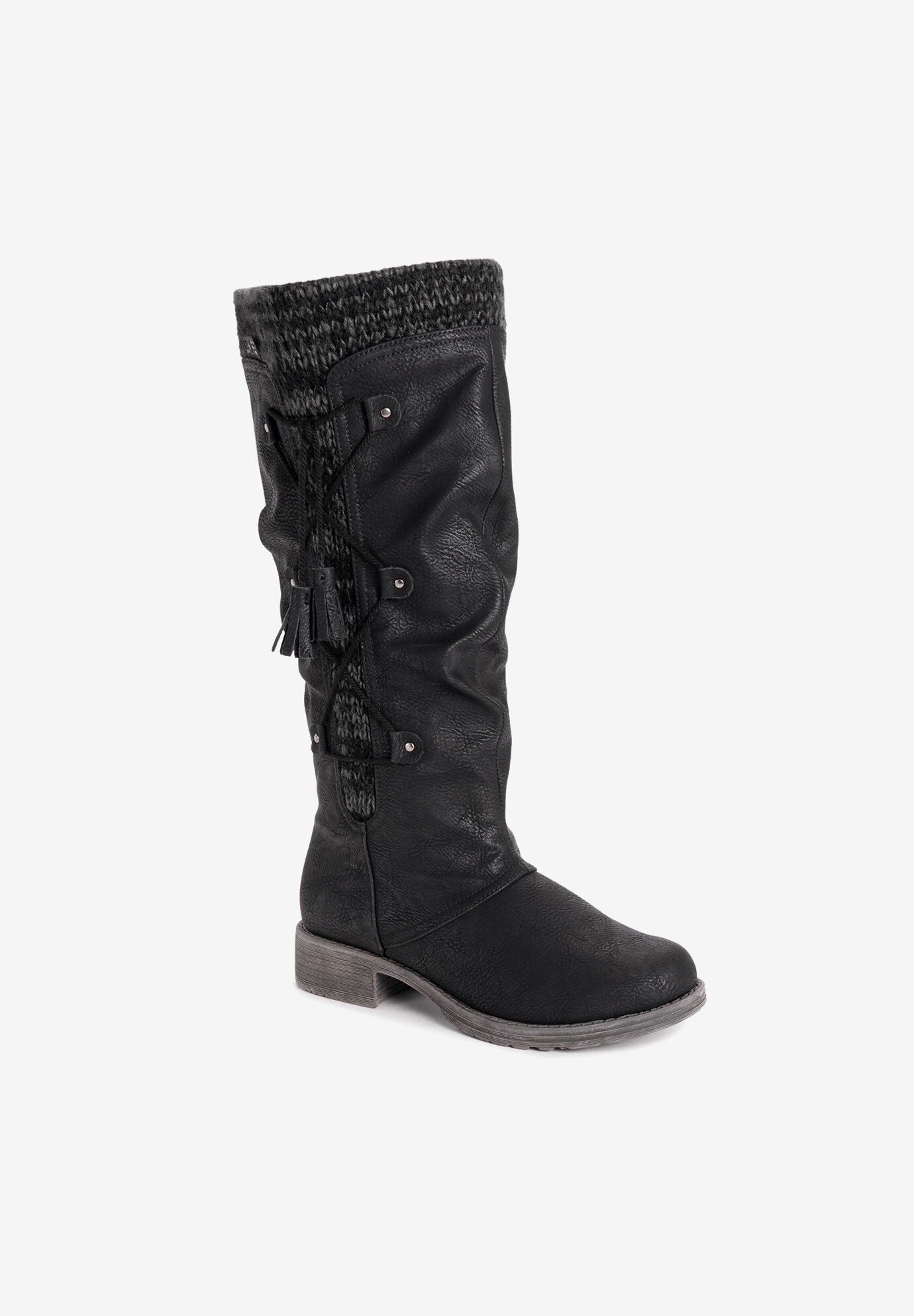 Bianca Water Resistant Knee High Boot, BLACK, hi-res image number 0