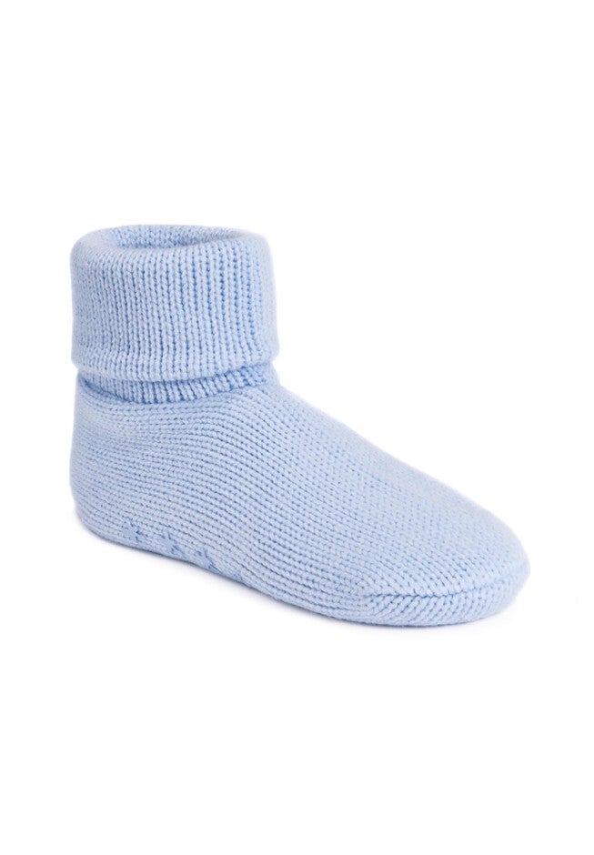 Cuff Bootie Slippers, GLACIER, hi-res image number null
