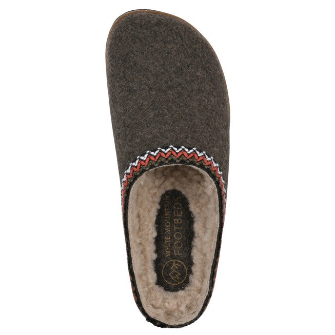 Bundle Up Footbeds Clog, BROWN FABRIC, alternate image number null