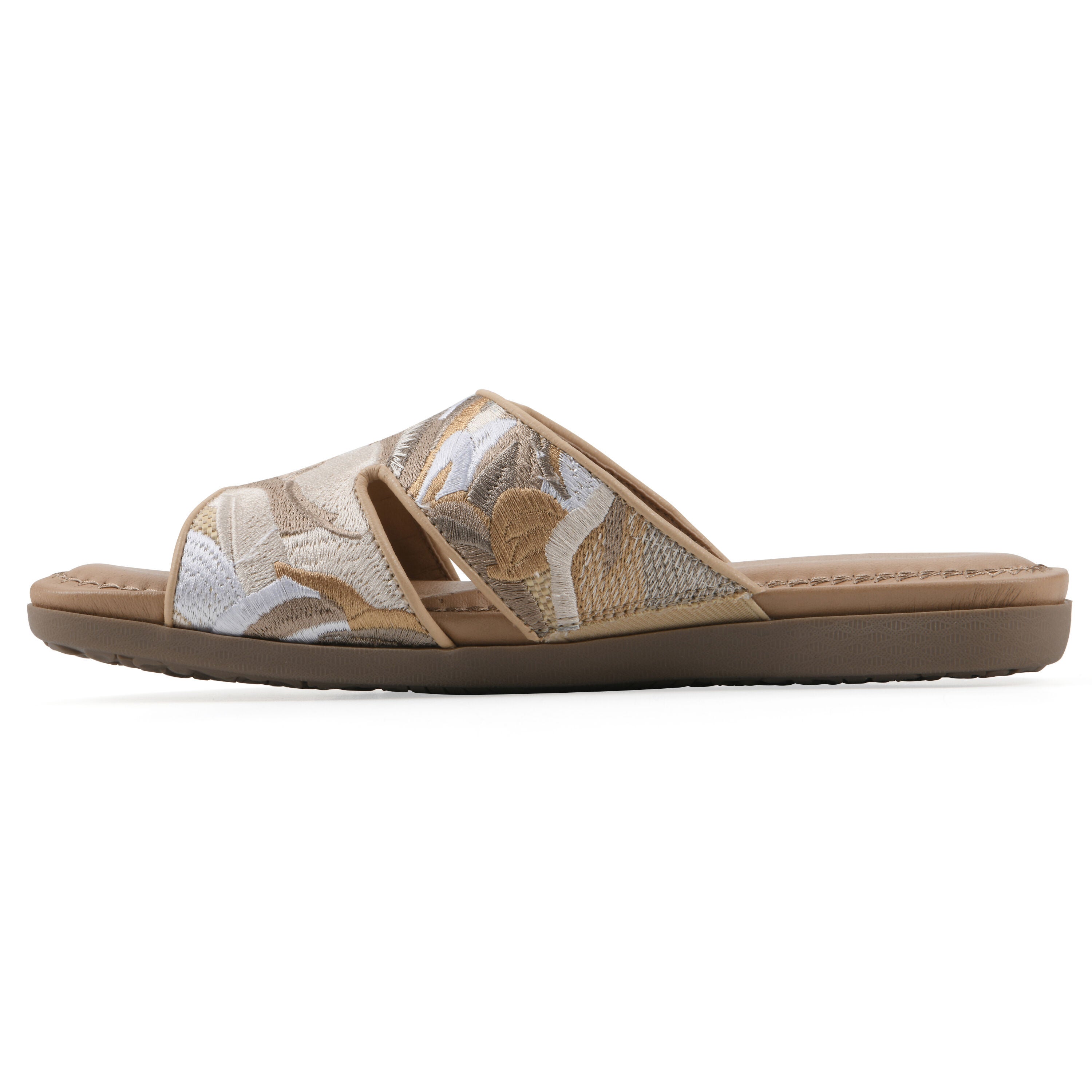 Frankly Slide Sandal, NATURAL MULTI, alternate image number 3