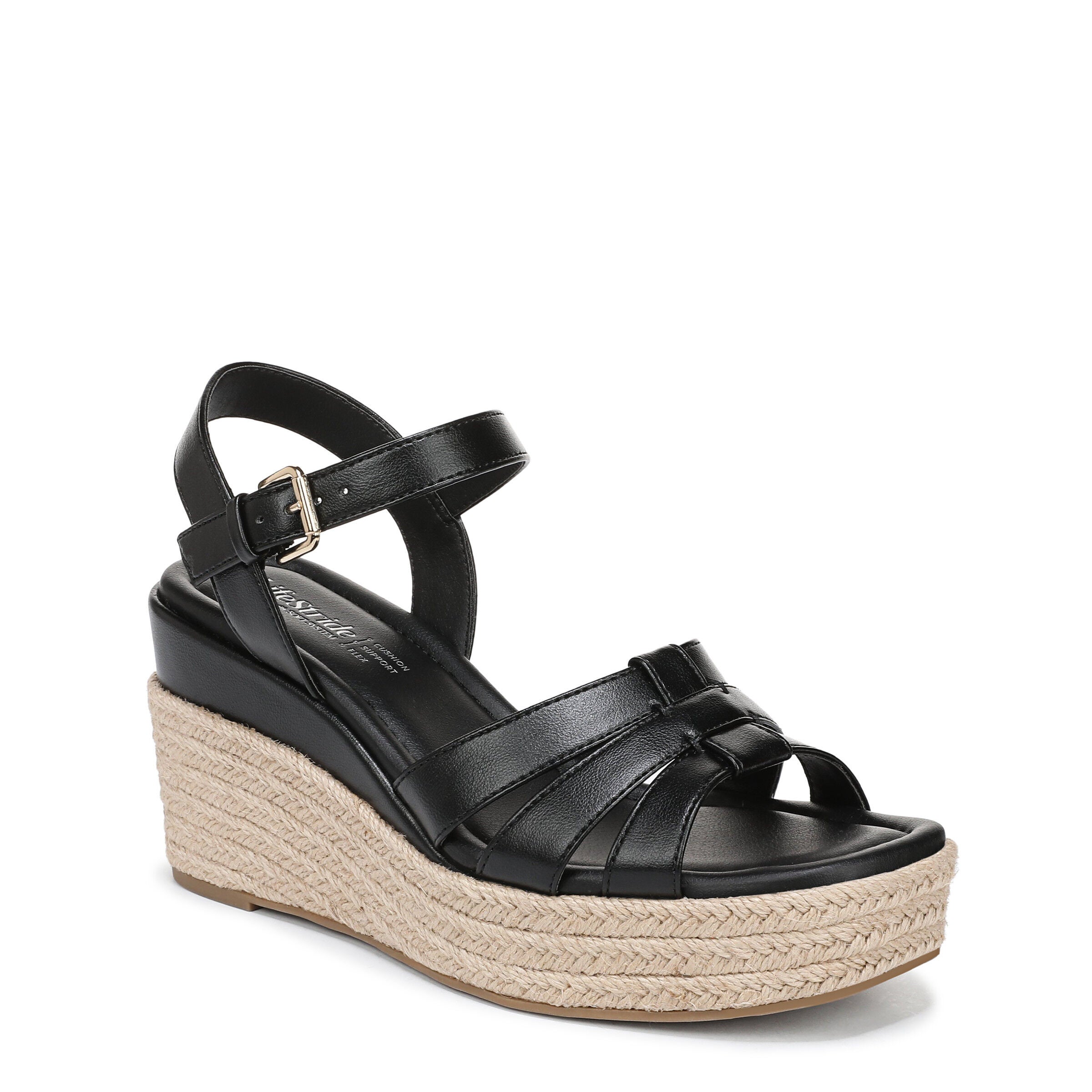 Havana Espadrille Wedge Sandal, BLACK, hi-res image number 0