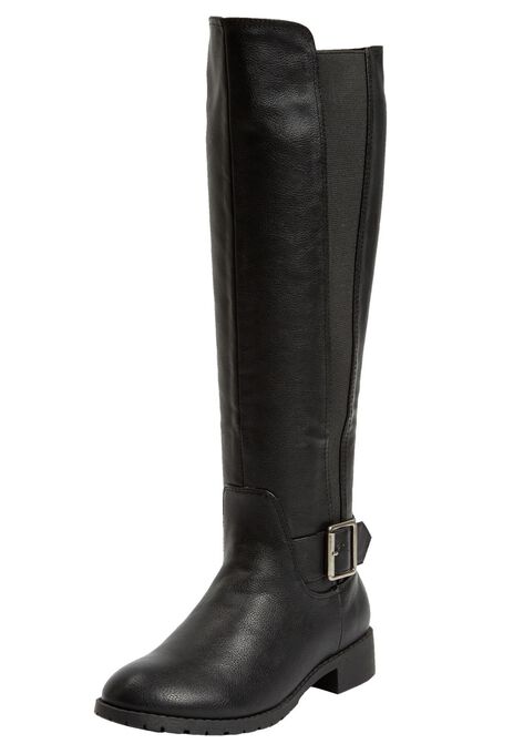 The Milan Wide Calf Boot, BLACK, hi-res image number null