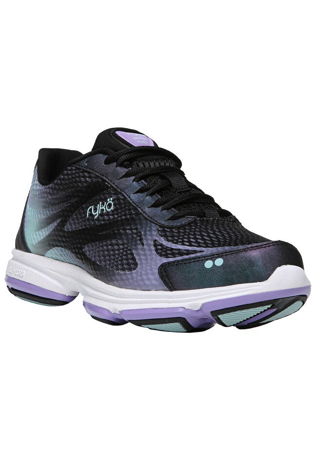 Devotion Plus 2 Sneakers by Ryka®, BLACK PURPLE, hi-res image number 0