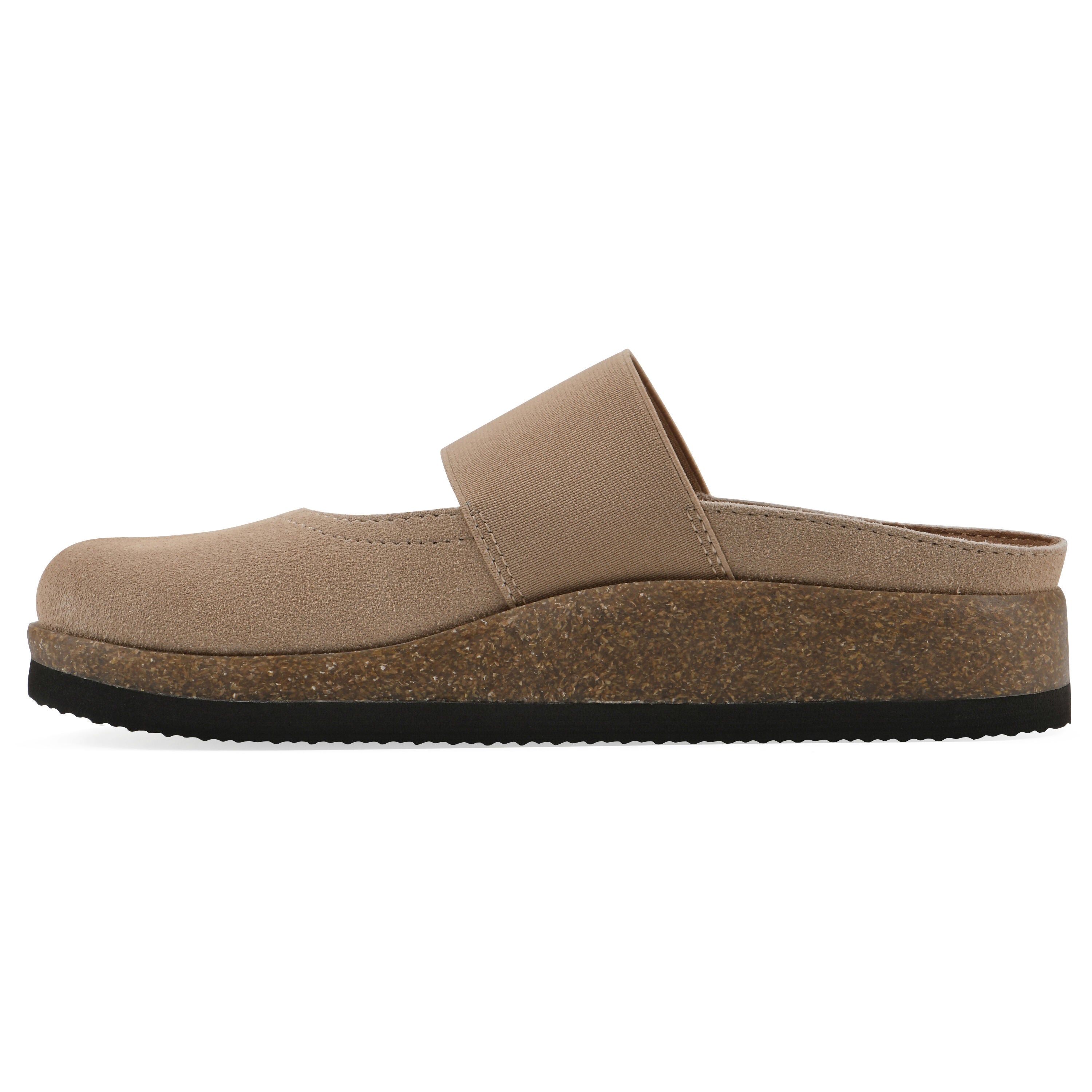 Bassi Mary Jane Footbeds Clog, BEACH WOOD SUEDE, alternate image number 3