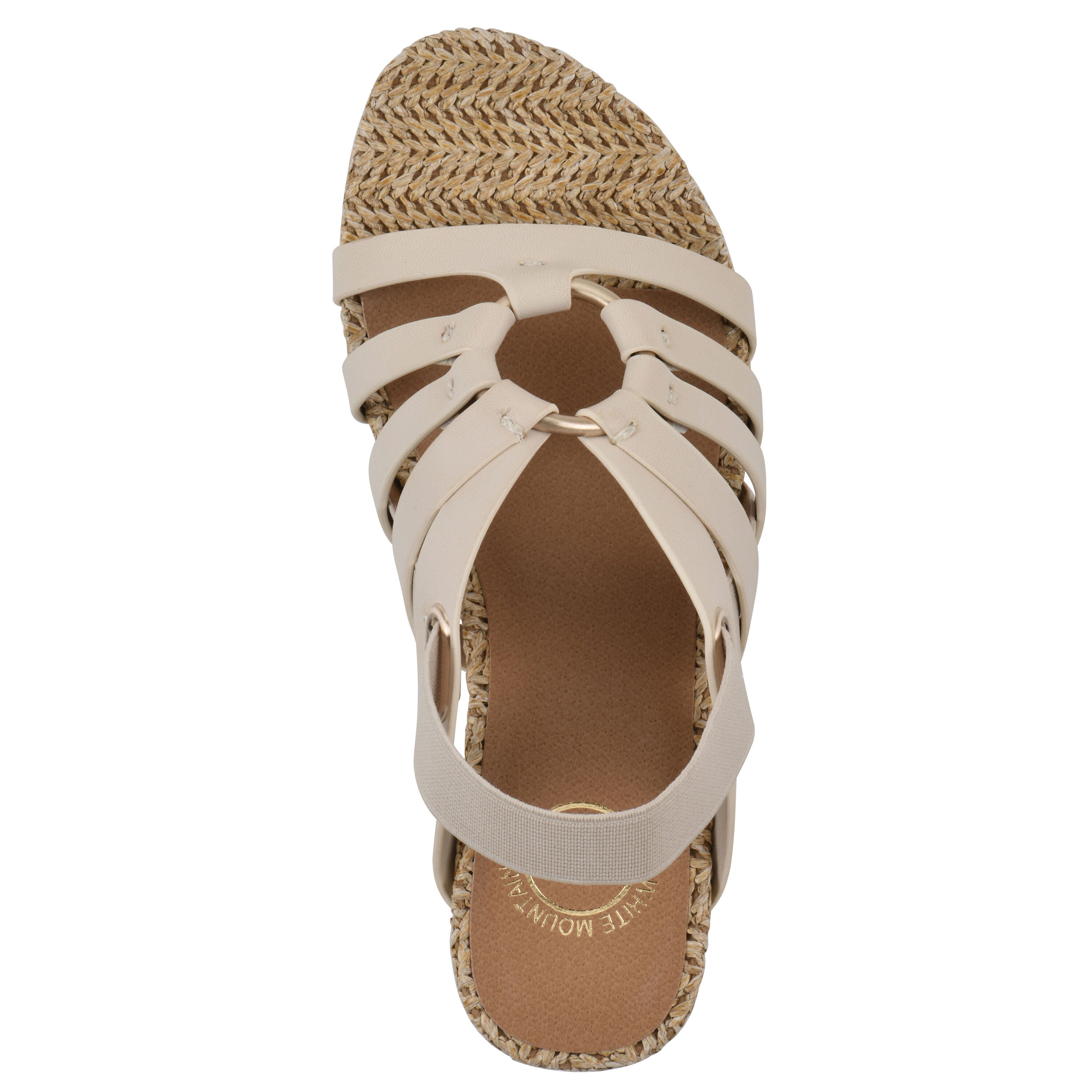 Ataps Wedge Sandal, EGGSHELL SMOOTH, alternate image number 4