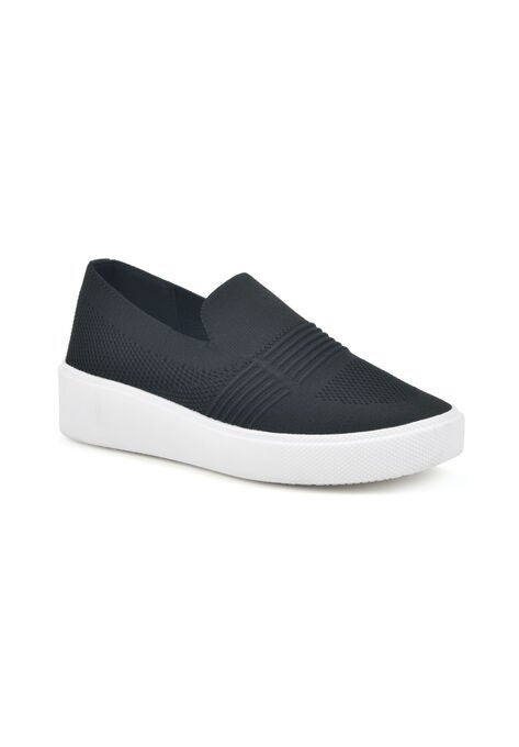 White Mountain Dynasty Sneaker, BLACK FABRIC, hi-res image number null