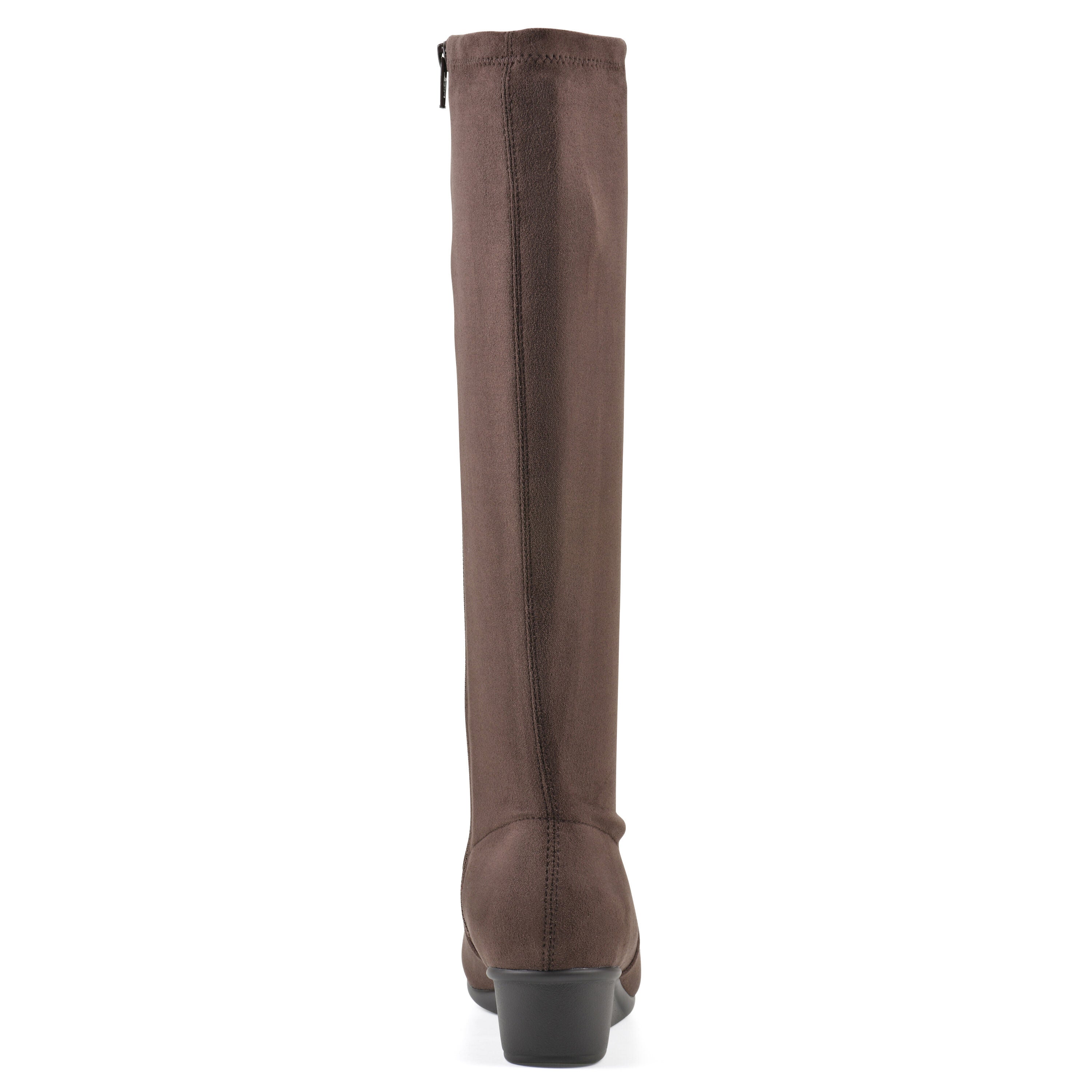 Bolmont Tall Shaft Wedge Boot, DARK BROWN, on-hover image number 1