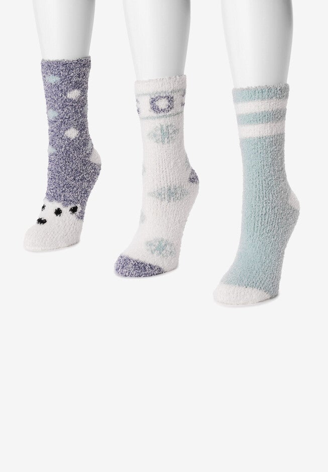 3 Pack Holiday Crew Socks, , alternate image number null