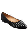 Estee Woven Flat, BLACK SUEDE SNAKE, hi-res image number null