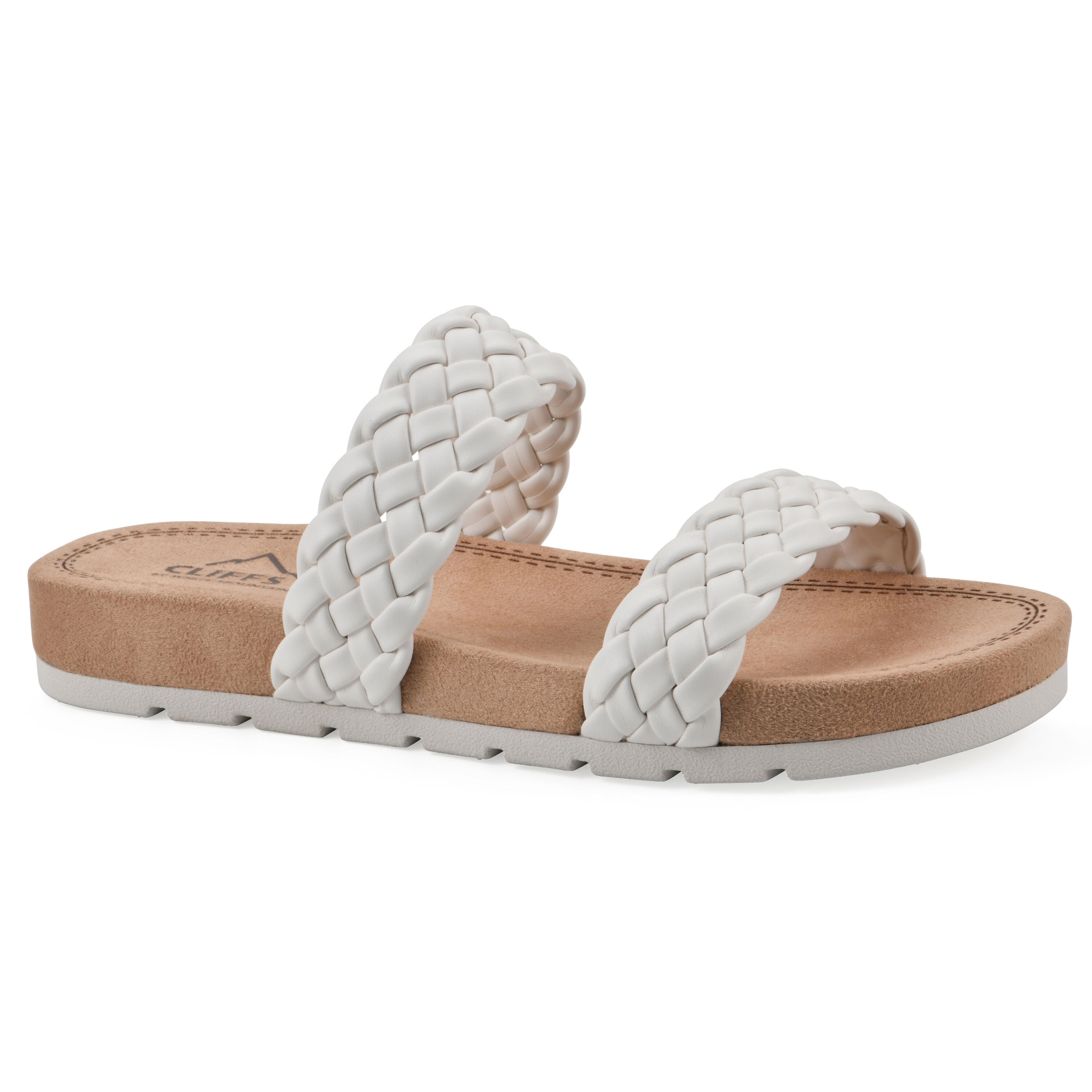 Truly Slide Sandal, WHITE SMOOTH, hi-res image number 0