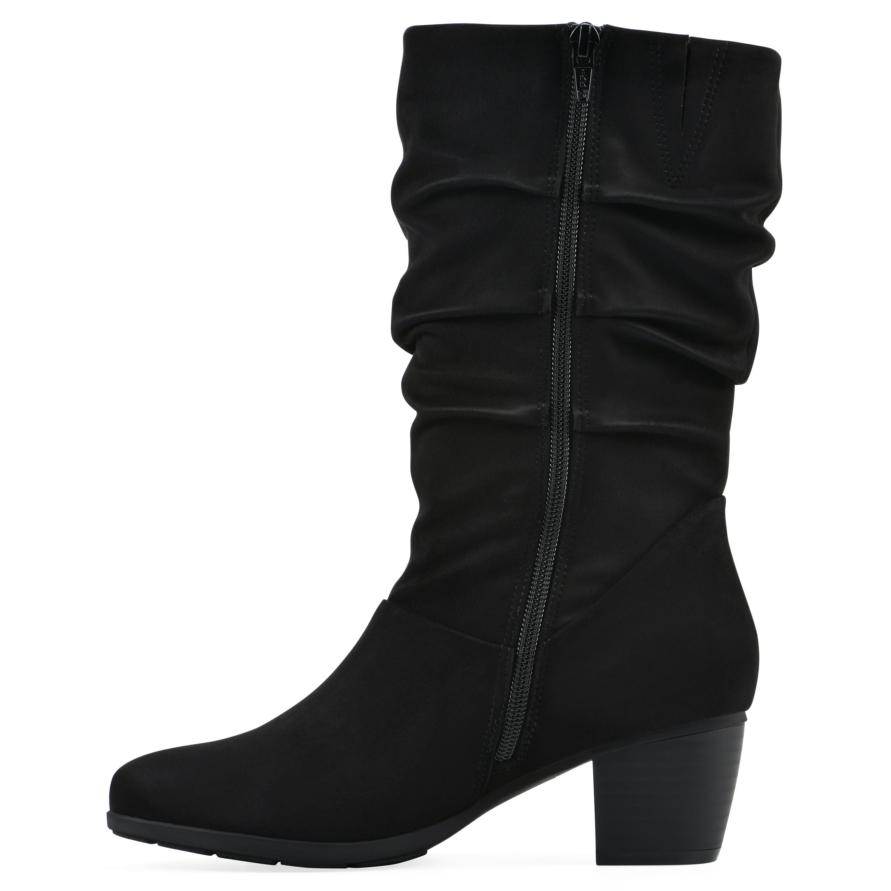 Angelie Mid Shaft Boot, BLACK, alternate image number 3