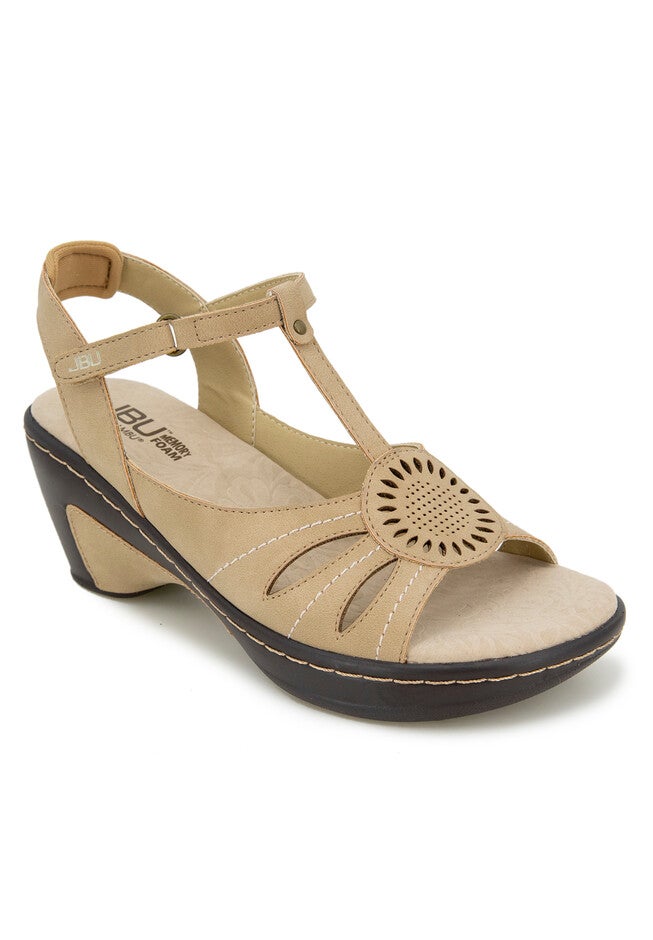 Daisy Wedge Sandal, TAUPE, hi-res image number null