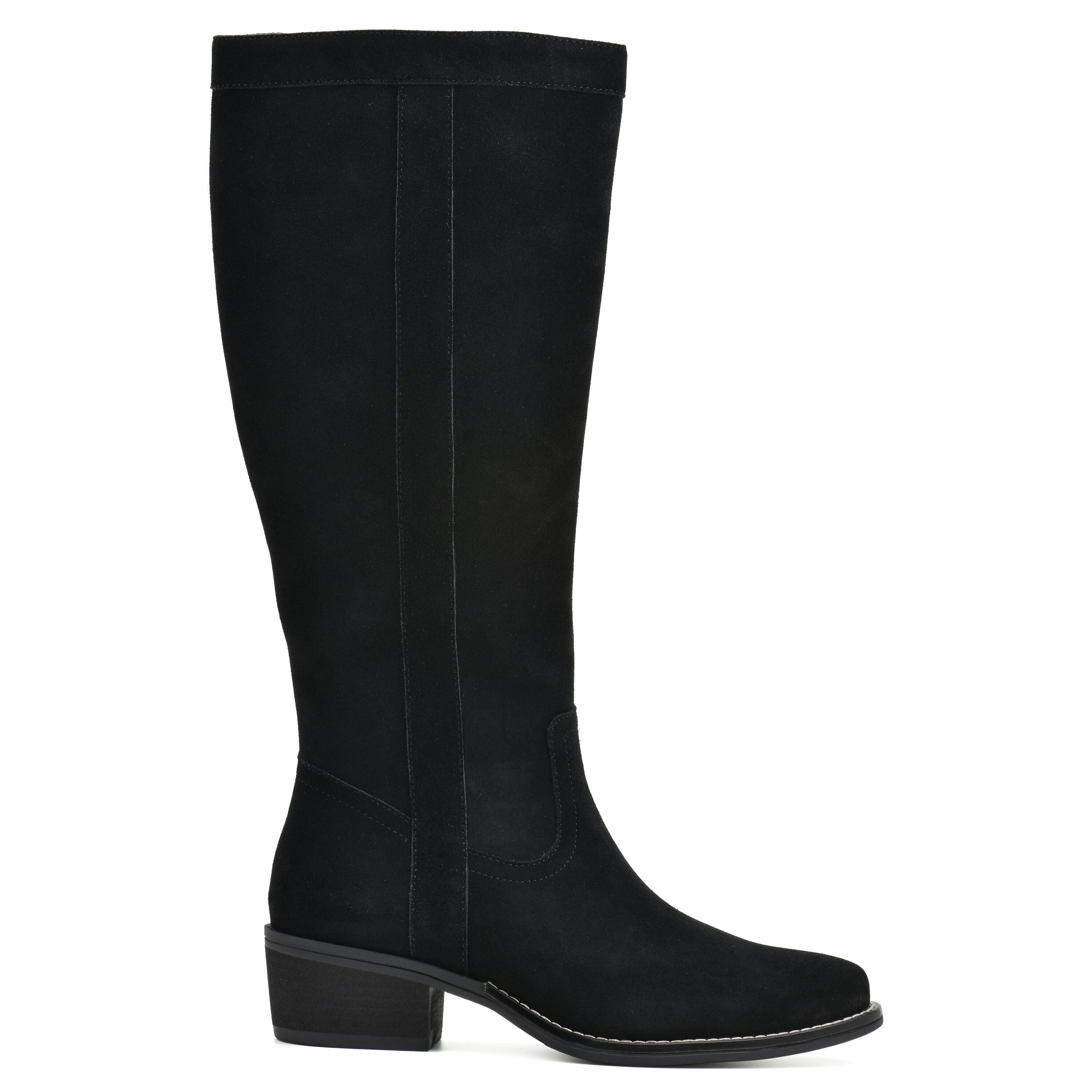 Altitude Tall Shaft Boot, BLACK SUEDE, alternate image number 2