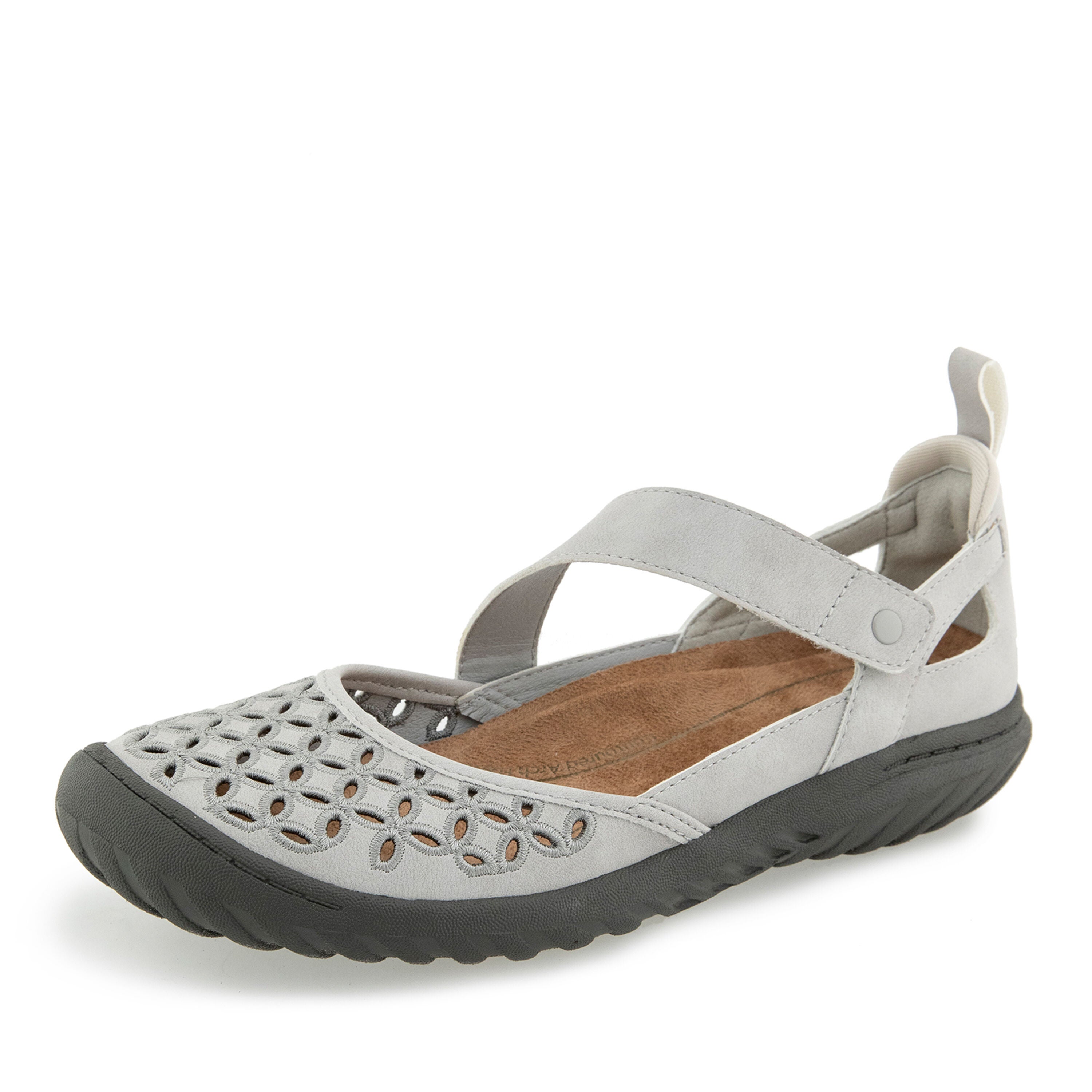 Bianca Hook and Loop Mary Jane, LIGHT GREY, alternate image number 6