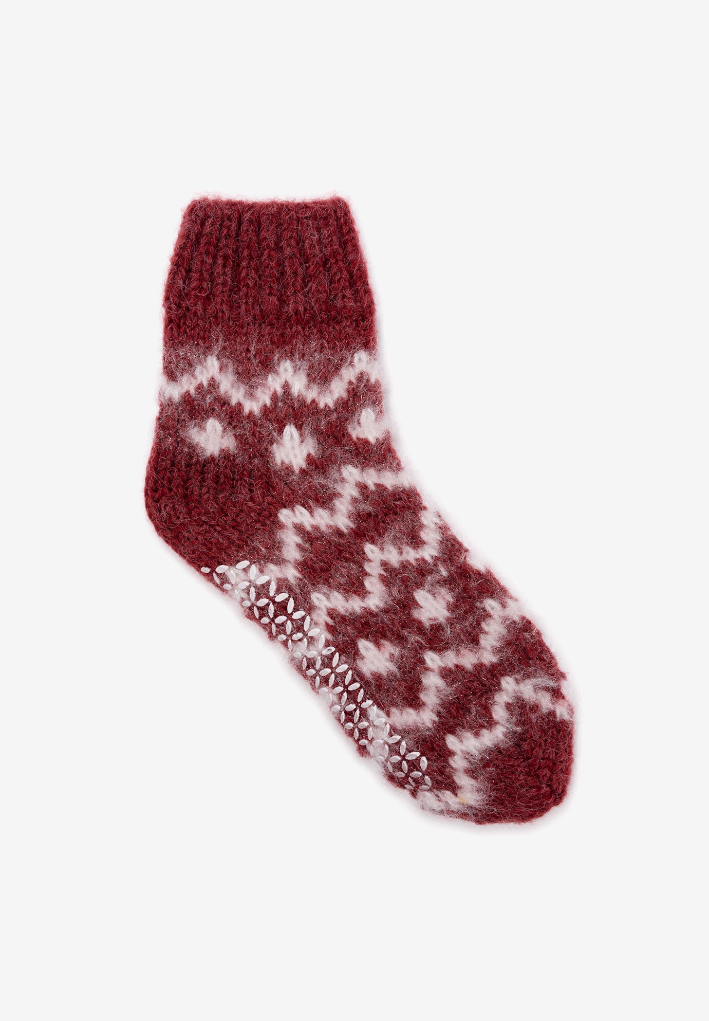 Cozy Ankle Socks, CHIANTI IVORY, hi-res image number 0