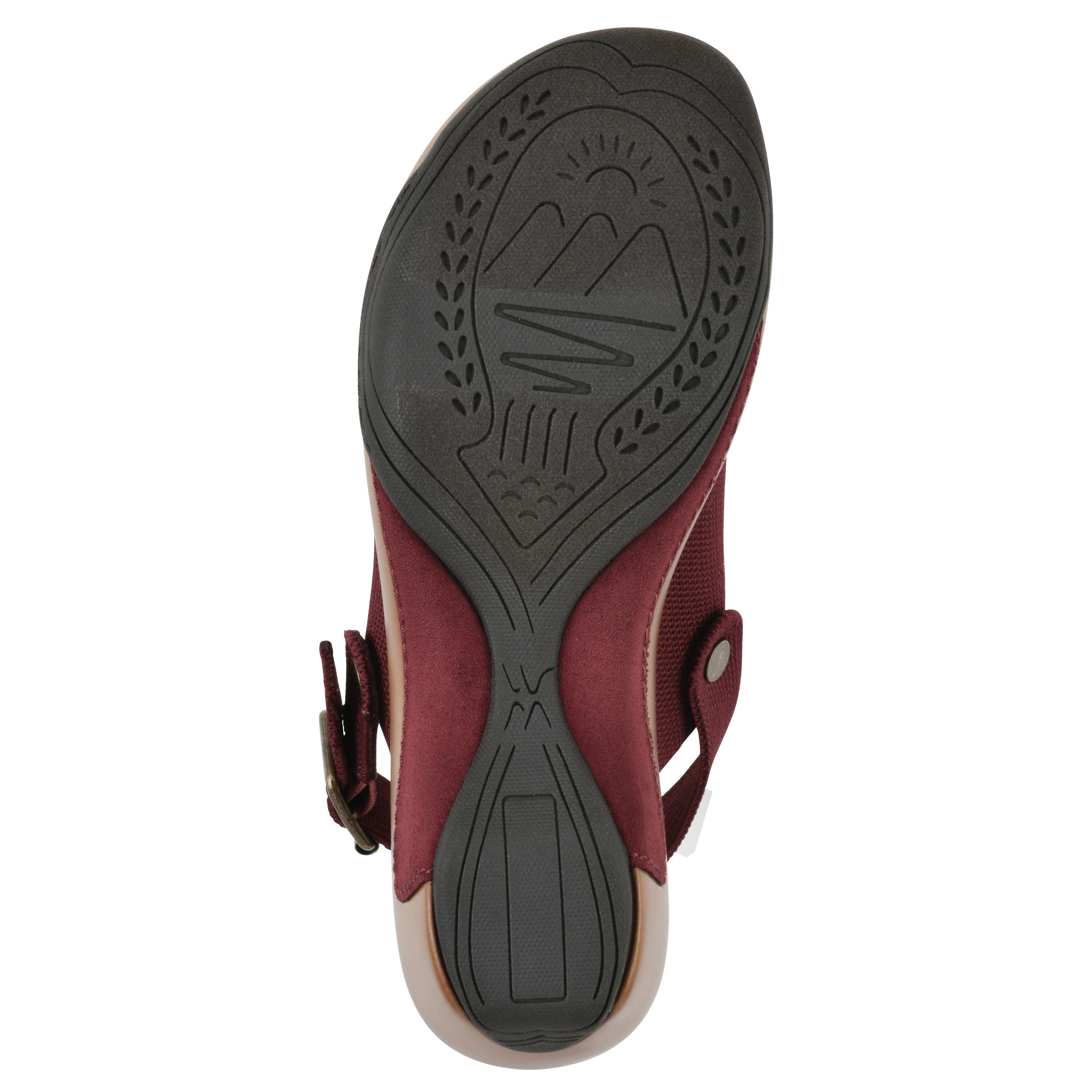 Viable Slingback Clog, BURGUNDY FABRIC, alternate image number 5