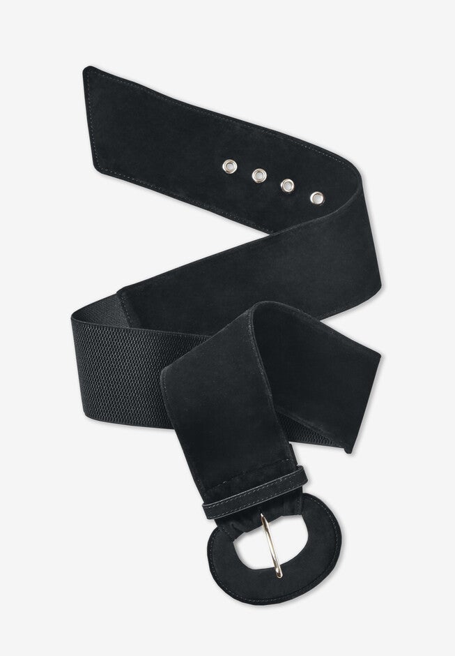 Faux Suede Belt, , alternate image number null