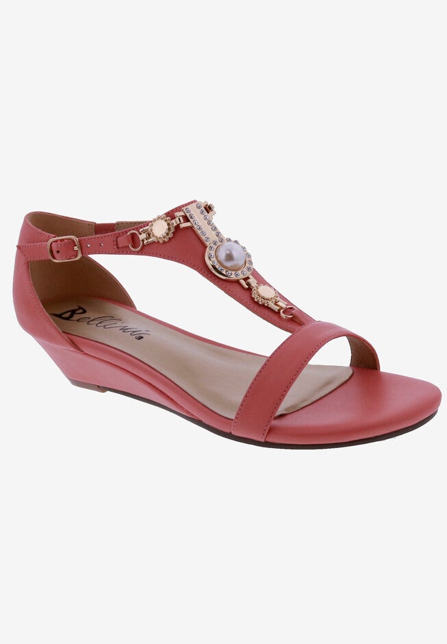 Lynn Wedge Sandal, PEACH, hi-res image number null
