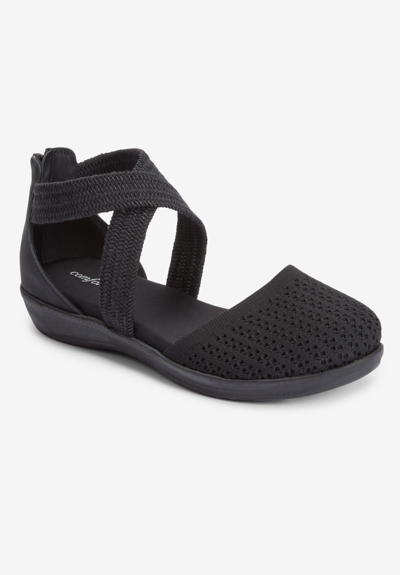 The Lyla Orthotic Closed Toe Sandal, BLACK, hi-res image number 0