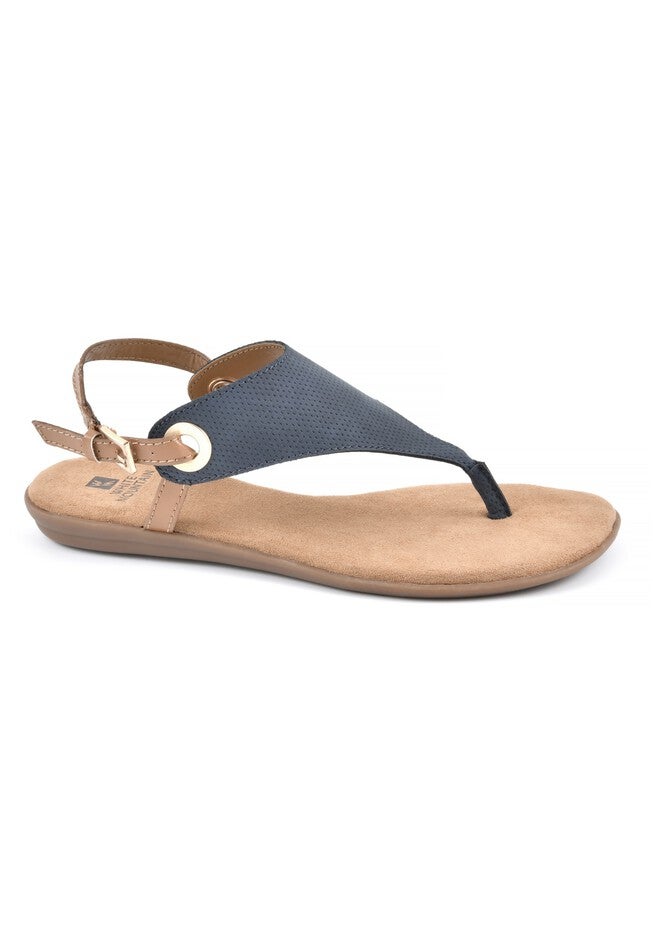London Thong Sandal , NAVY SMOOTH, hi-res image number 0