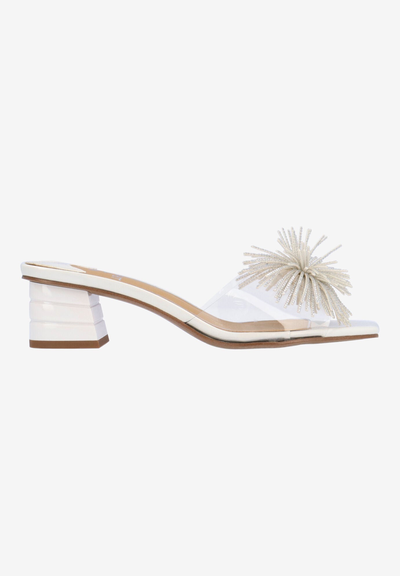 Ozara Slip-On Sandal, CLEAR WHITE, alternate image number 4