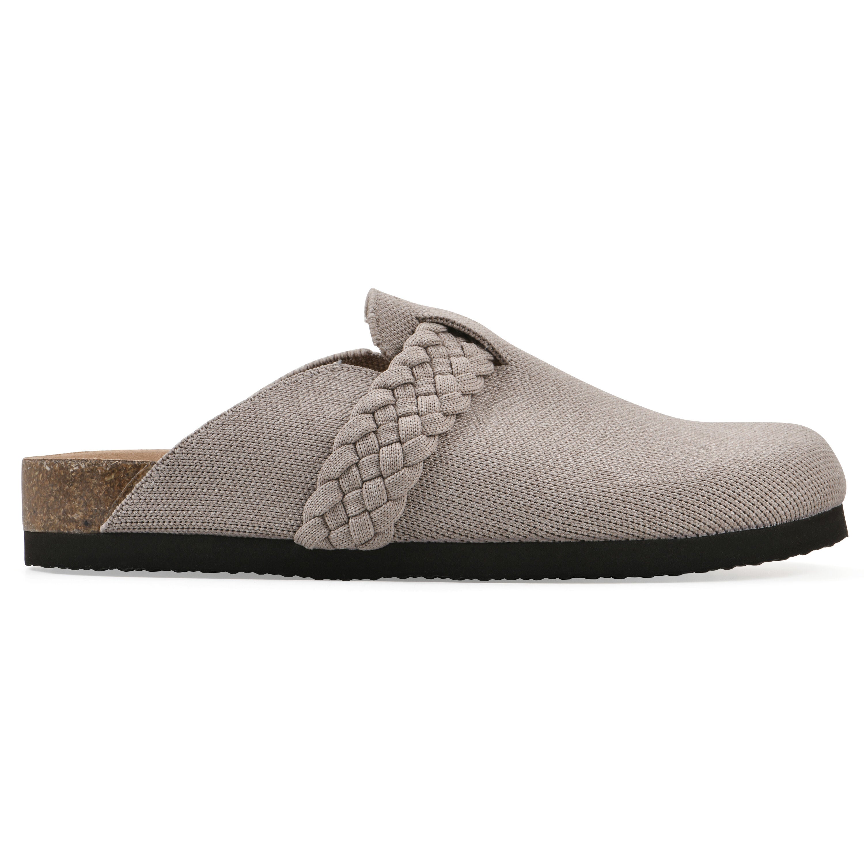 Bestie Footbeds Clog, GREY FABRIC, alternate image number 2