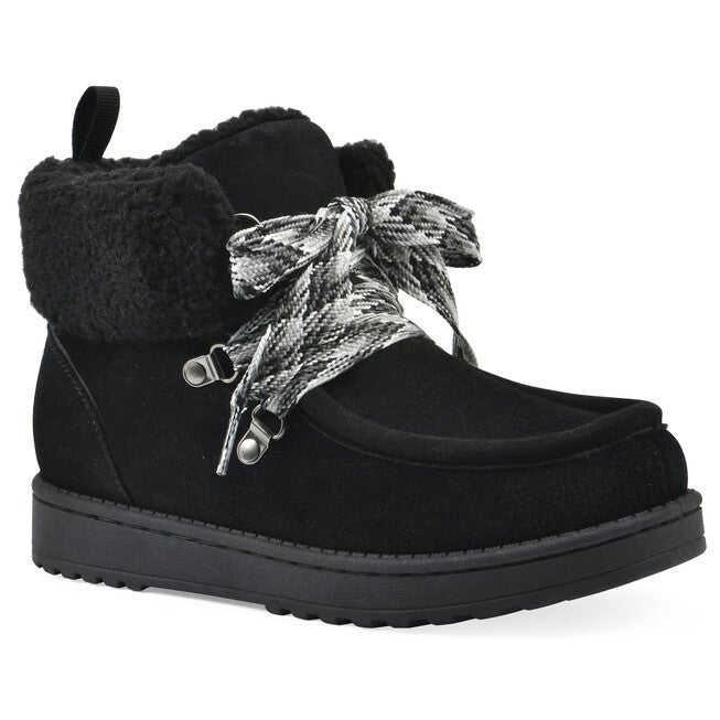 Icebox Faux Fur Leather Bootie, BLACK SUEDE, hi-res image number null