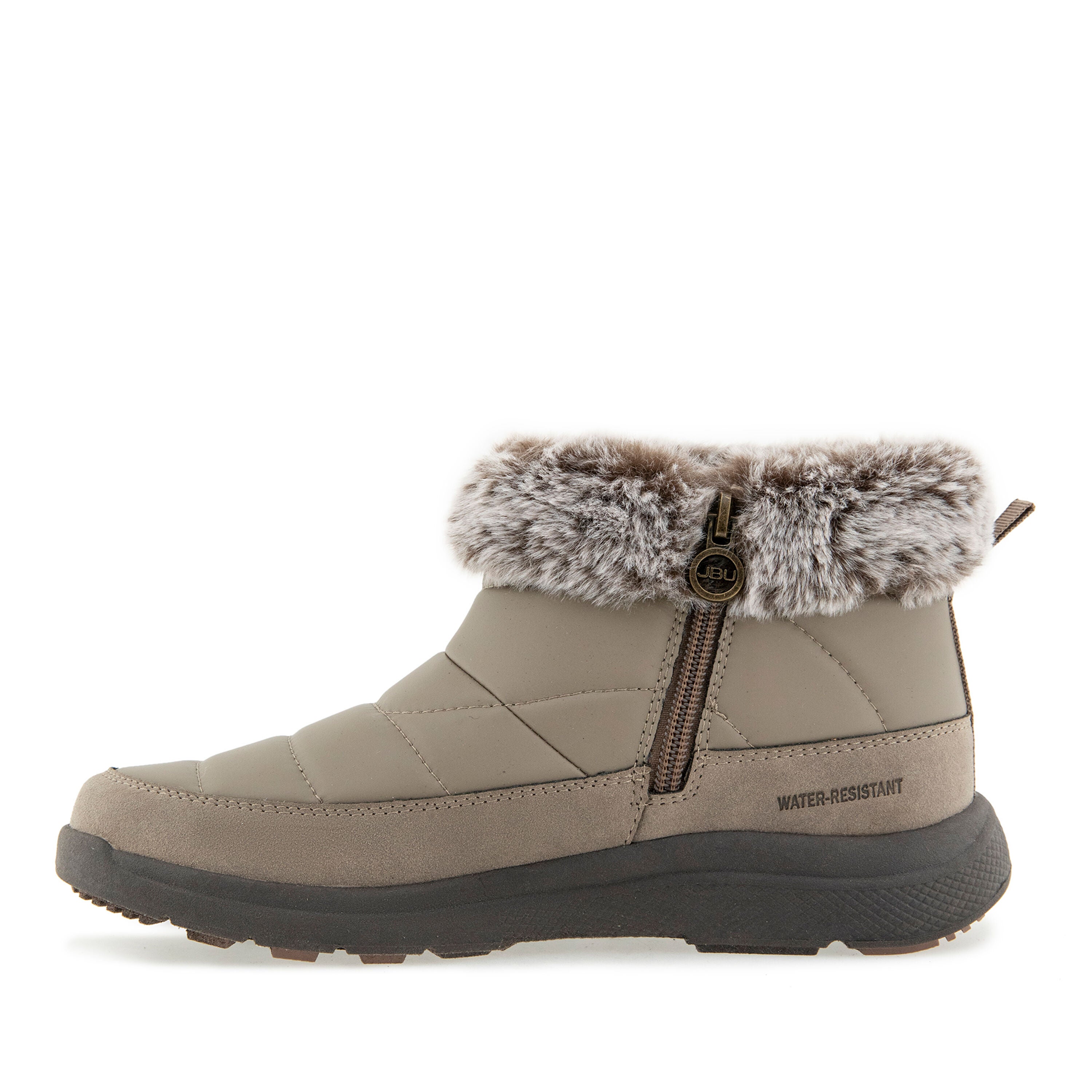 Teagan Water Resistant Casual Boot, TAUPE, alternate image number 3