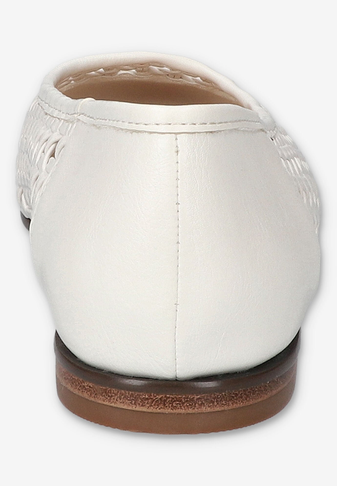 Beloved Square Toe Flat, WHITE, alternate image number 3