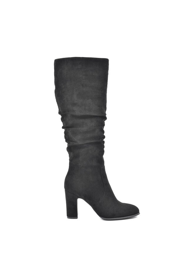 Blitz Wide Calf Boot , BLACK SUEDE, hi-res image number null