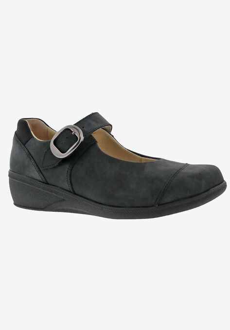 Jillian Flats, BLACK LEATHER, hi-res image number null