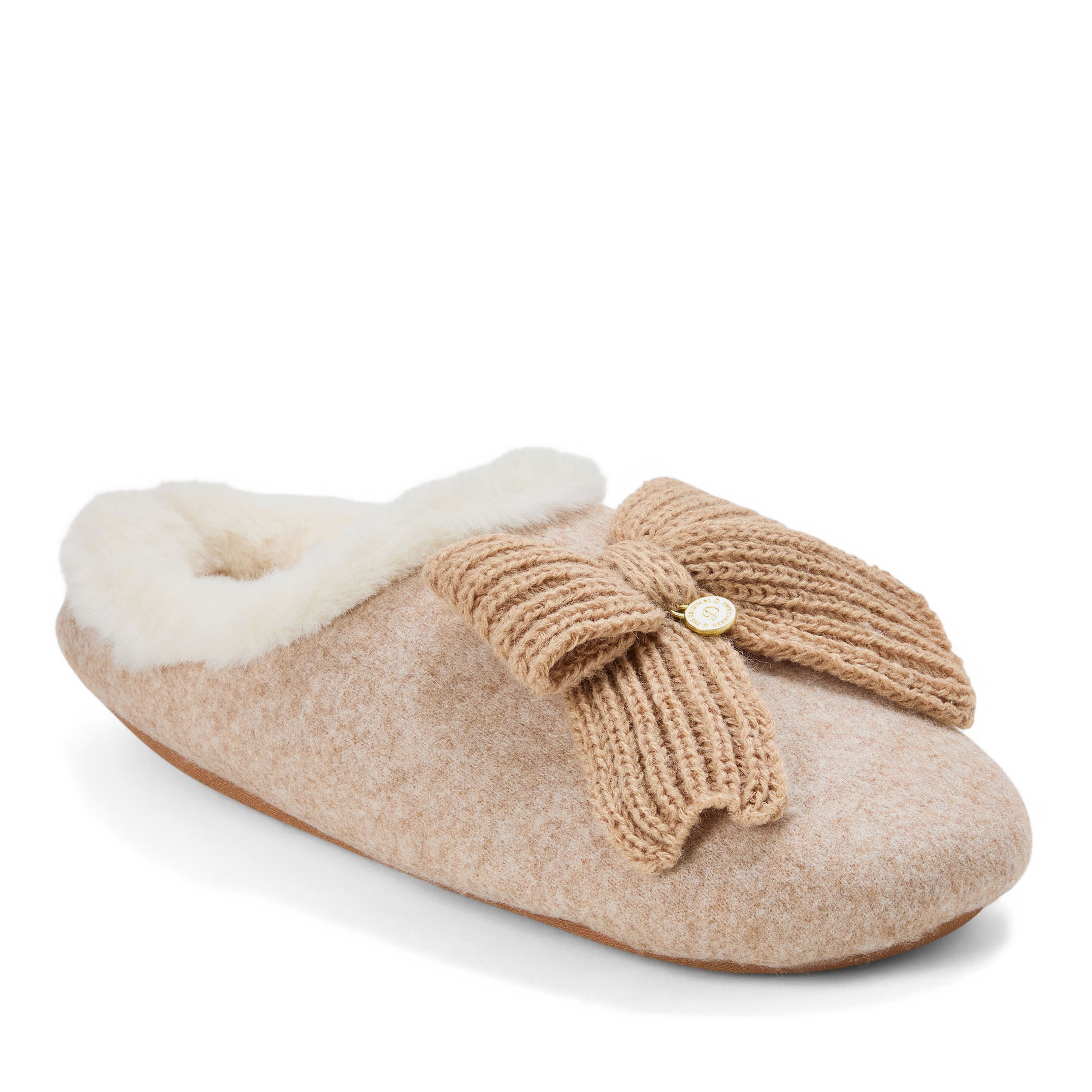 Josie Knit Clog with Bow, LATTE, hi-res image number 0