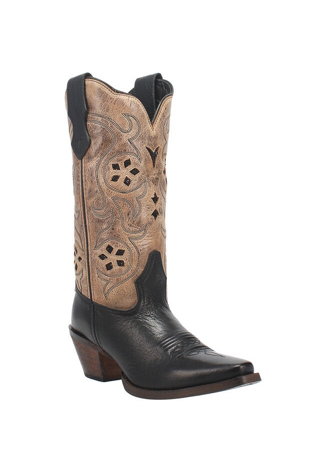 Diamond In The Rough Wide Calf Boots, BLACK TAN, hi-res image number 0