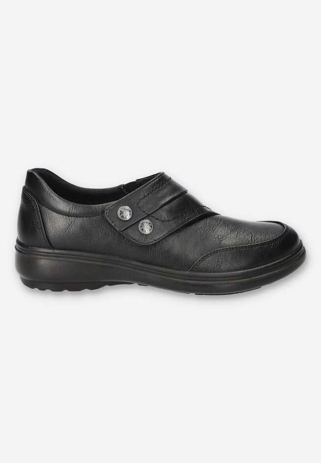 Joy Comfort Flat, BLACK, alternate image number 2