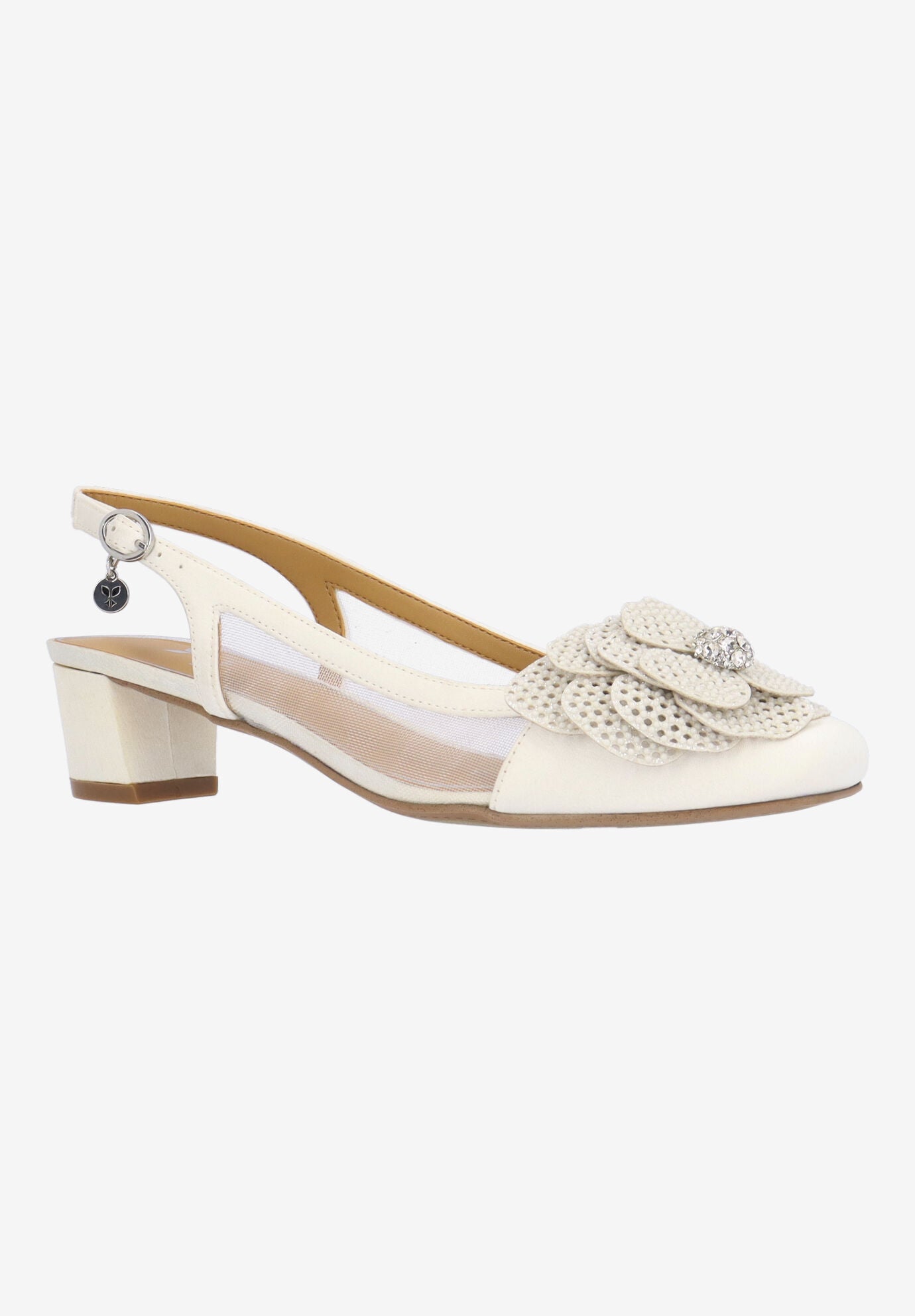 Bellina Slingback Pump, WHITE, hi-res image number 0