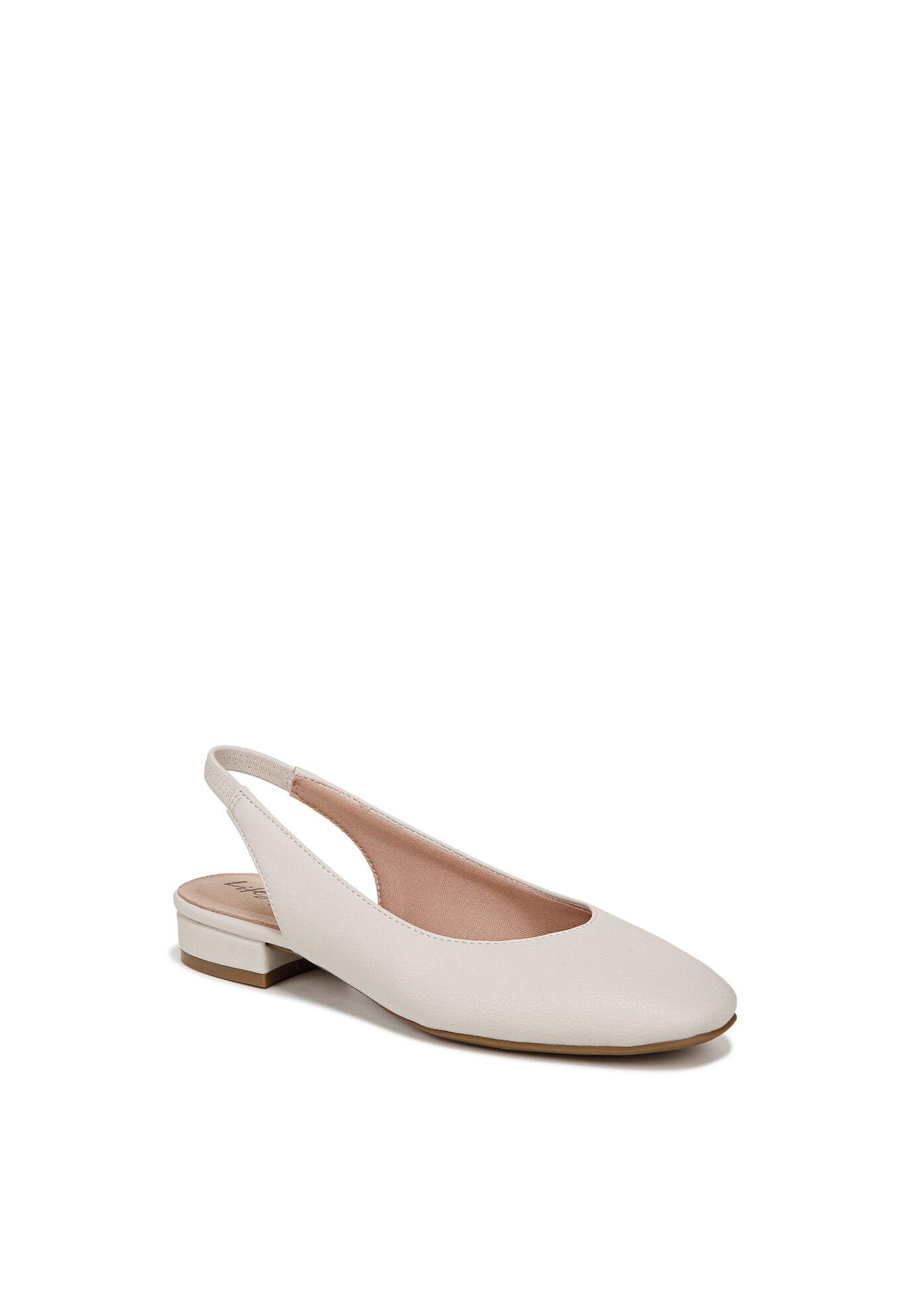 Claire Sling Back Flat, BONE WHITE LEATHER, hi-res image number 0
