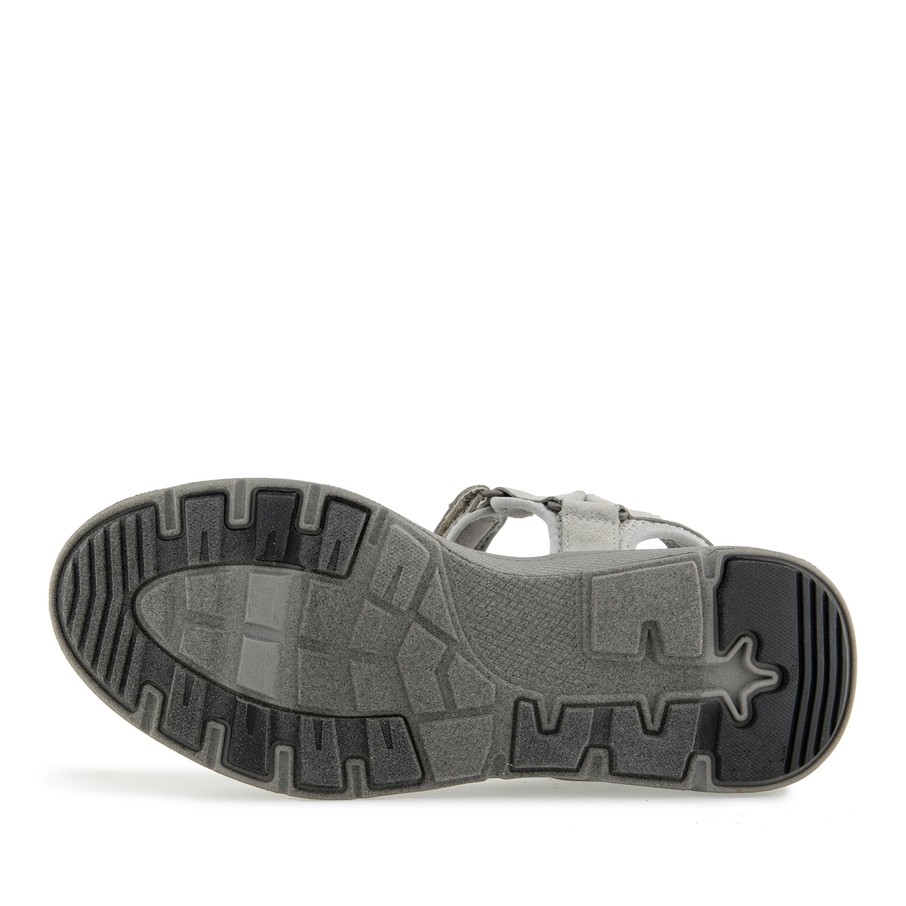 Ellewood Hook and Loop Flat Sandal, LIGHT GREY, alternate image number 5