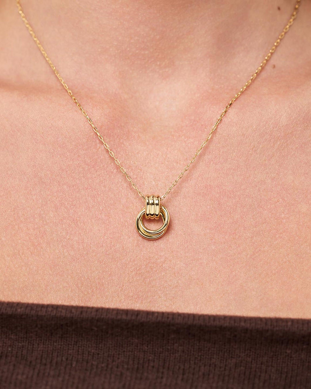 Palmer Gold Statement Necklace, GOLD, alternate image number 2