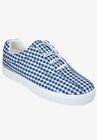 The Bungee Sneaker, NAVY GINGHAM, hi-res image number null