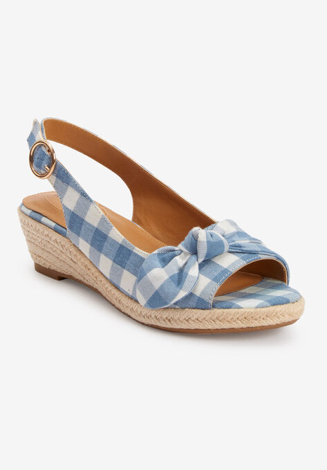 The Zanea Espadrille , GINGHAM, hi-res image number null