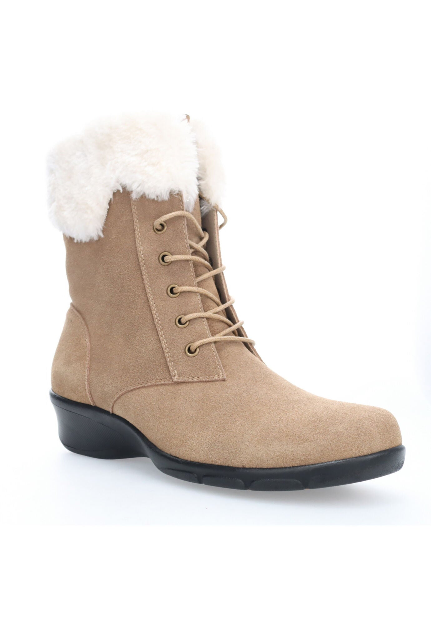 Propet Winslow Suede Bootie, LATTE, hi-res image number 0