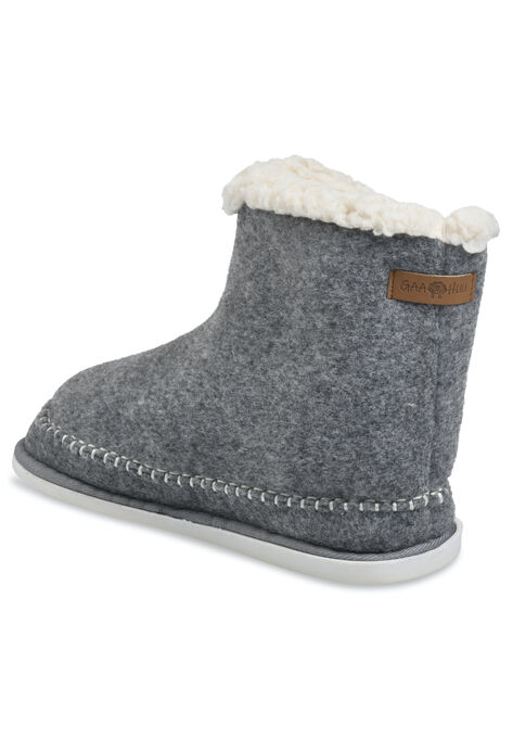 Faux Fur Wool Moccasin Slipper Boot, , on-hover image number null