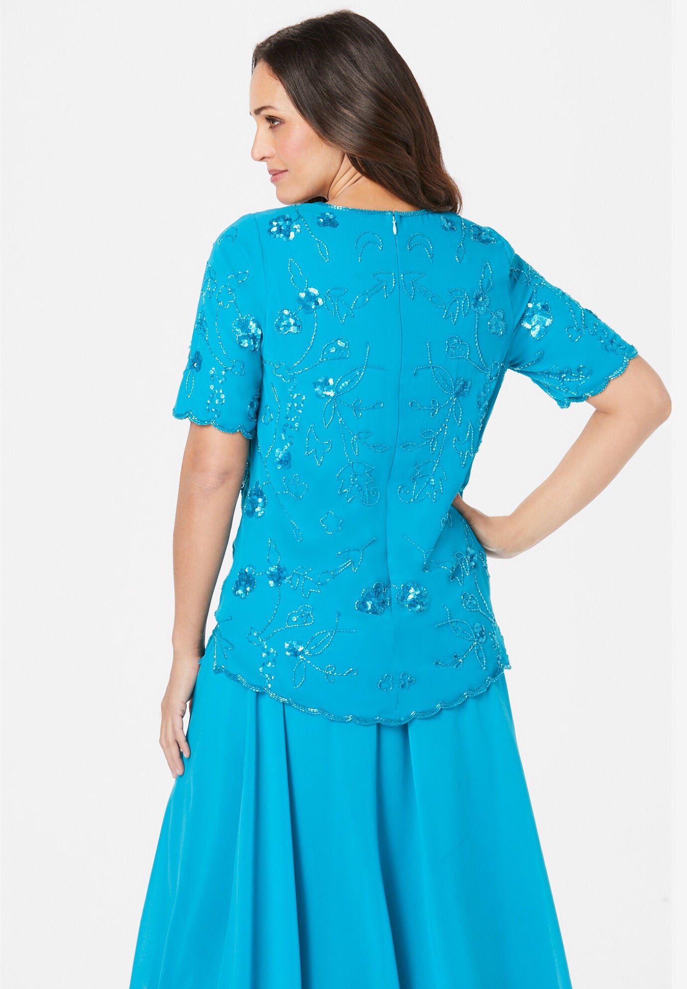 Embellished Sequin Top, , on-hover image number 1