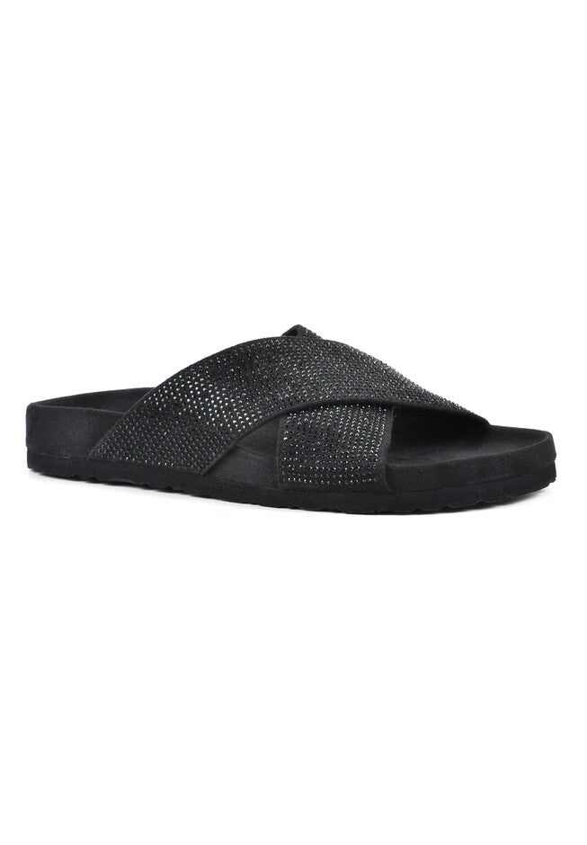 White Mountain Heroic Slide Sandal, BLACK MULTI, hi-res image number null