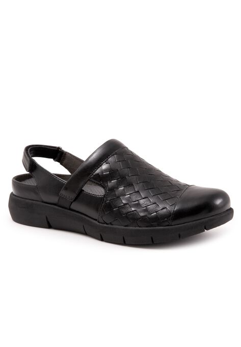 Salina Woven Mules by SoftWalk®, BLACK, hi-res image number null