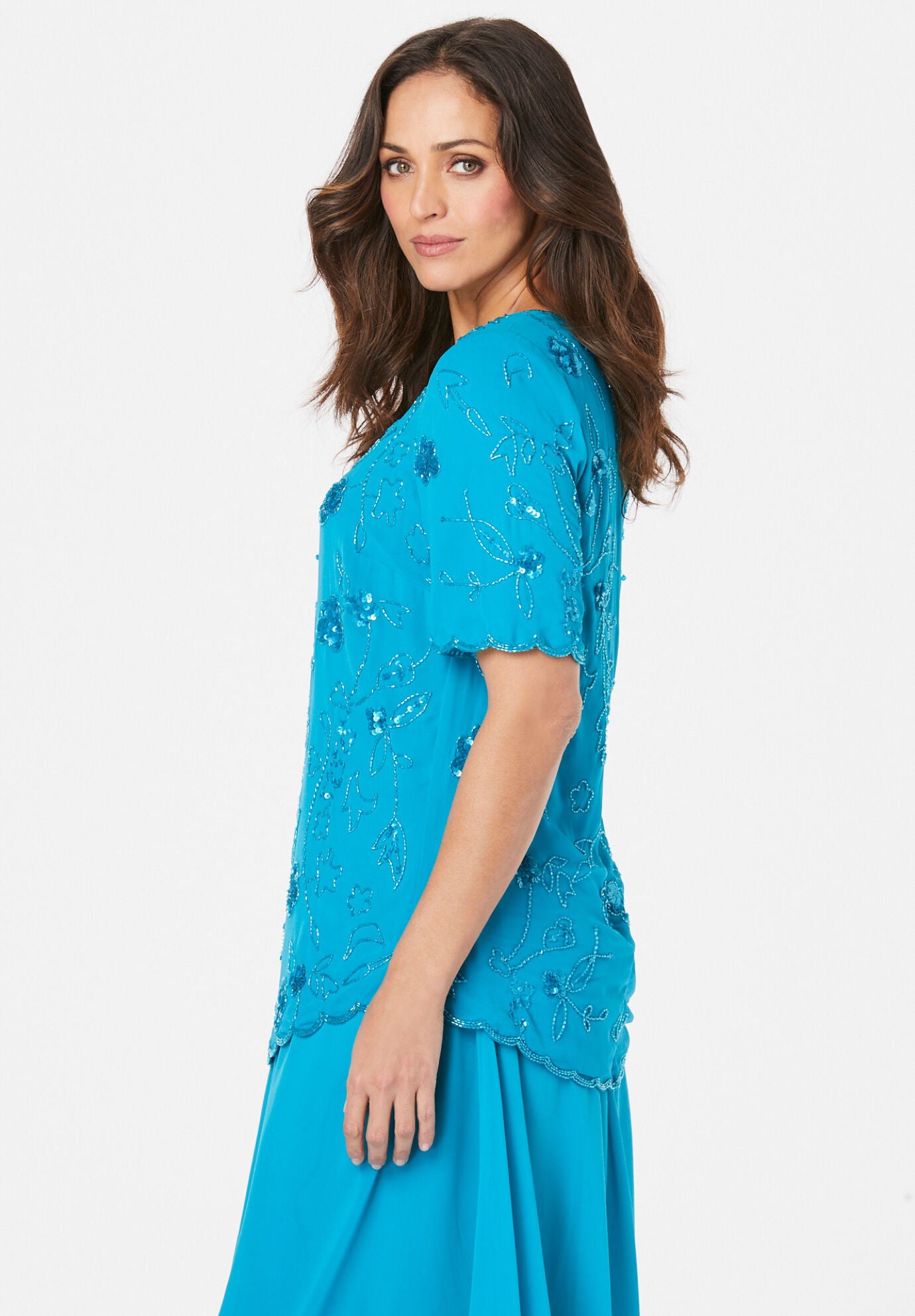 Embellished Sequin Top, , alternate image number 2