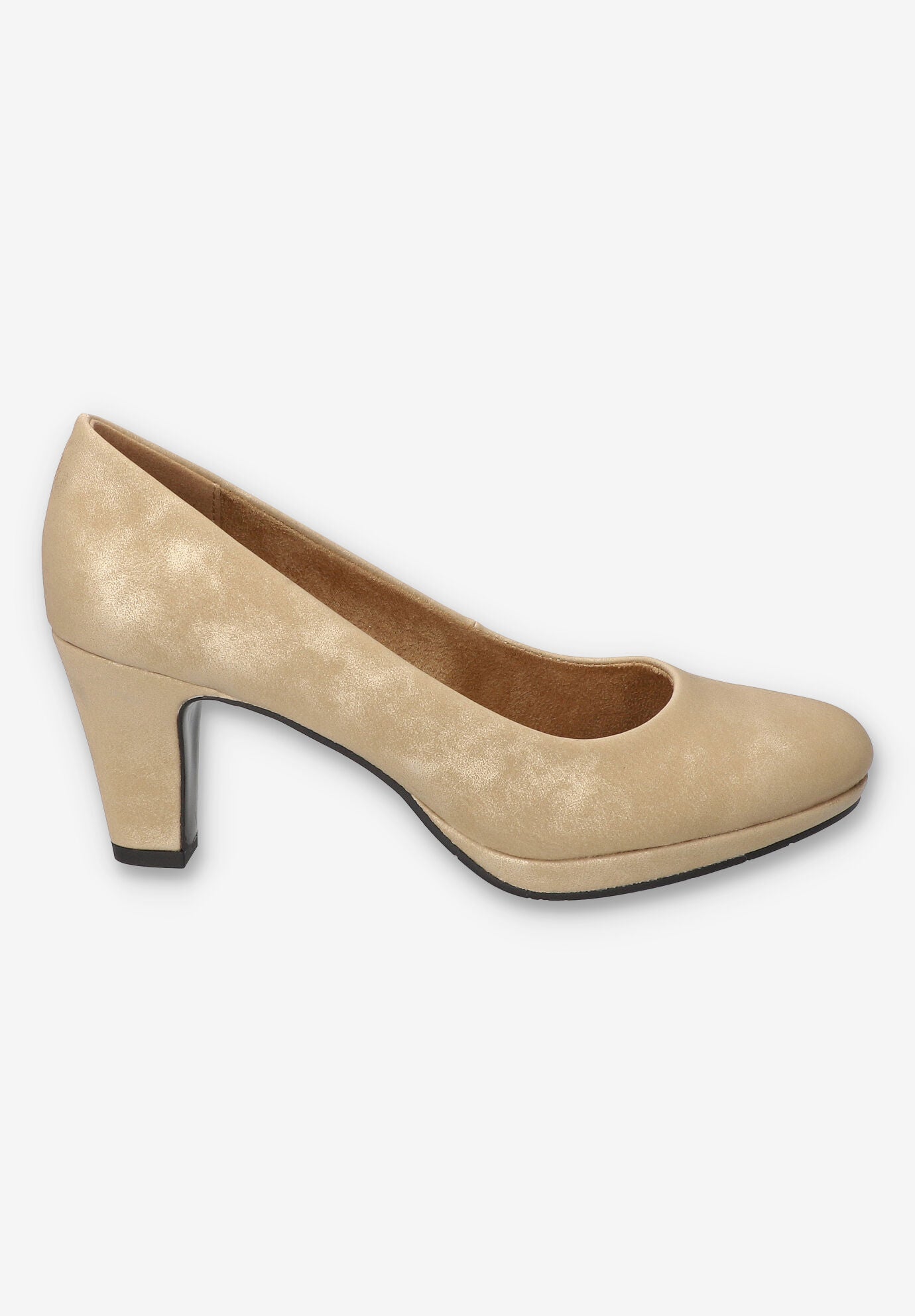 Equinox Platform Pump, GOLD METALLIC WASH, alternate image number 2